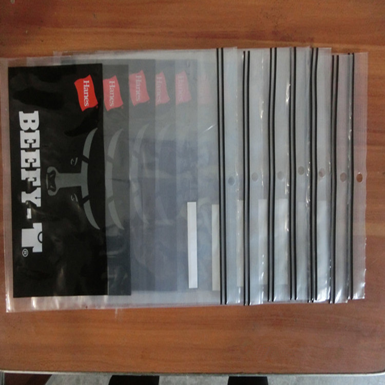 透明PE双骨袋厂定制